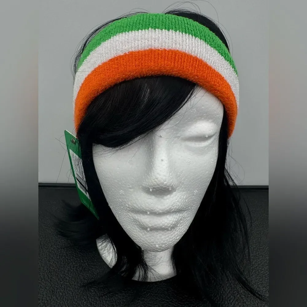3/$20 Tipsy Elves Green/Orange/White Headband One Size